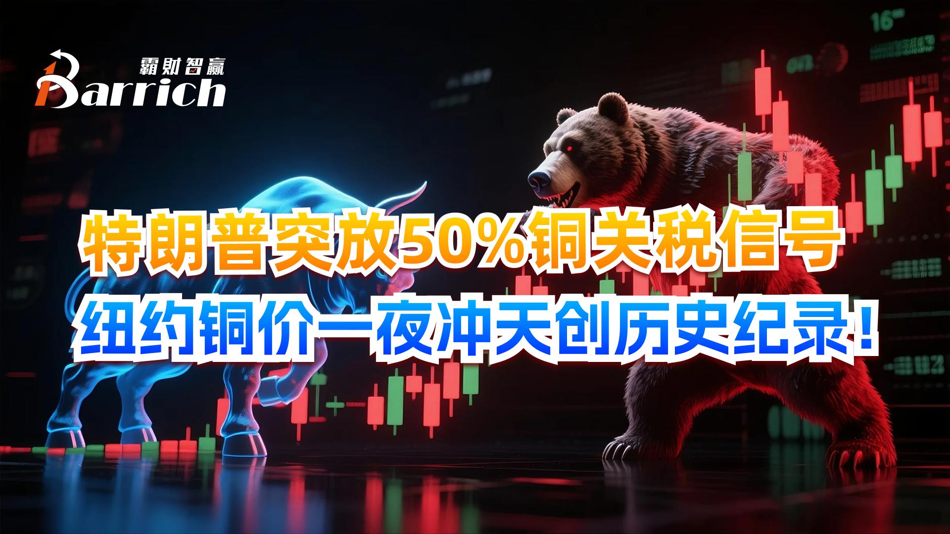 紐約銅價一夜沖天創歷史記錄