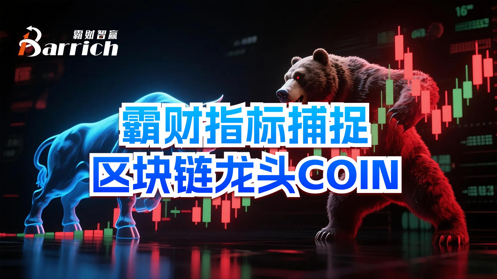 霸財指標捕捉區塊鏈龍頭COIN